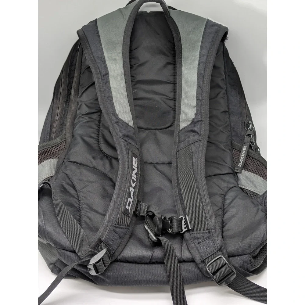 Dakine Duel Pack Backpack Gray Black Laptop School Travel Hiking 20x15x4